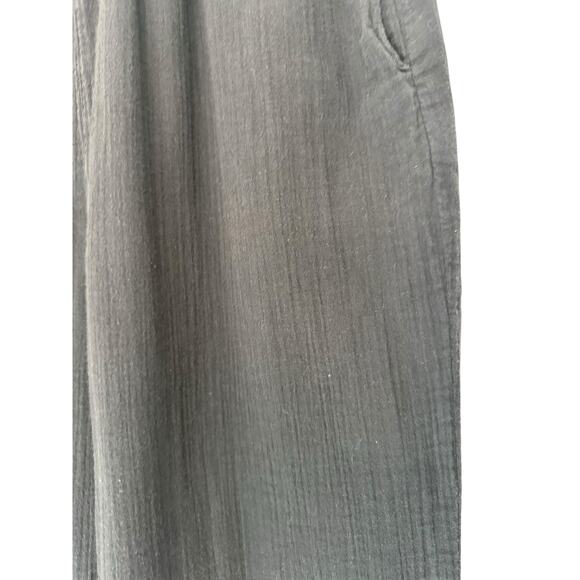American Colors by Alex Lehr Pants Black Gauze Relaxed Lagenlook Casual Medium‎ - Picture 5 of 11